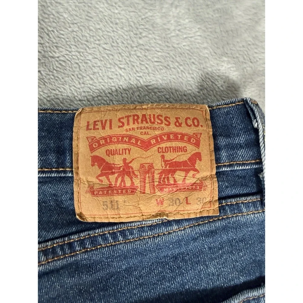 Levis 511 Jeans Mens 30x30 Blue Denim Slim All Seasons Tech